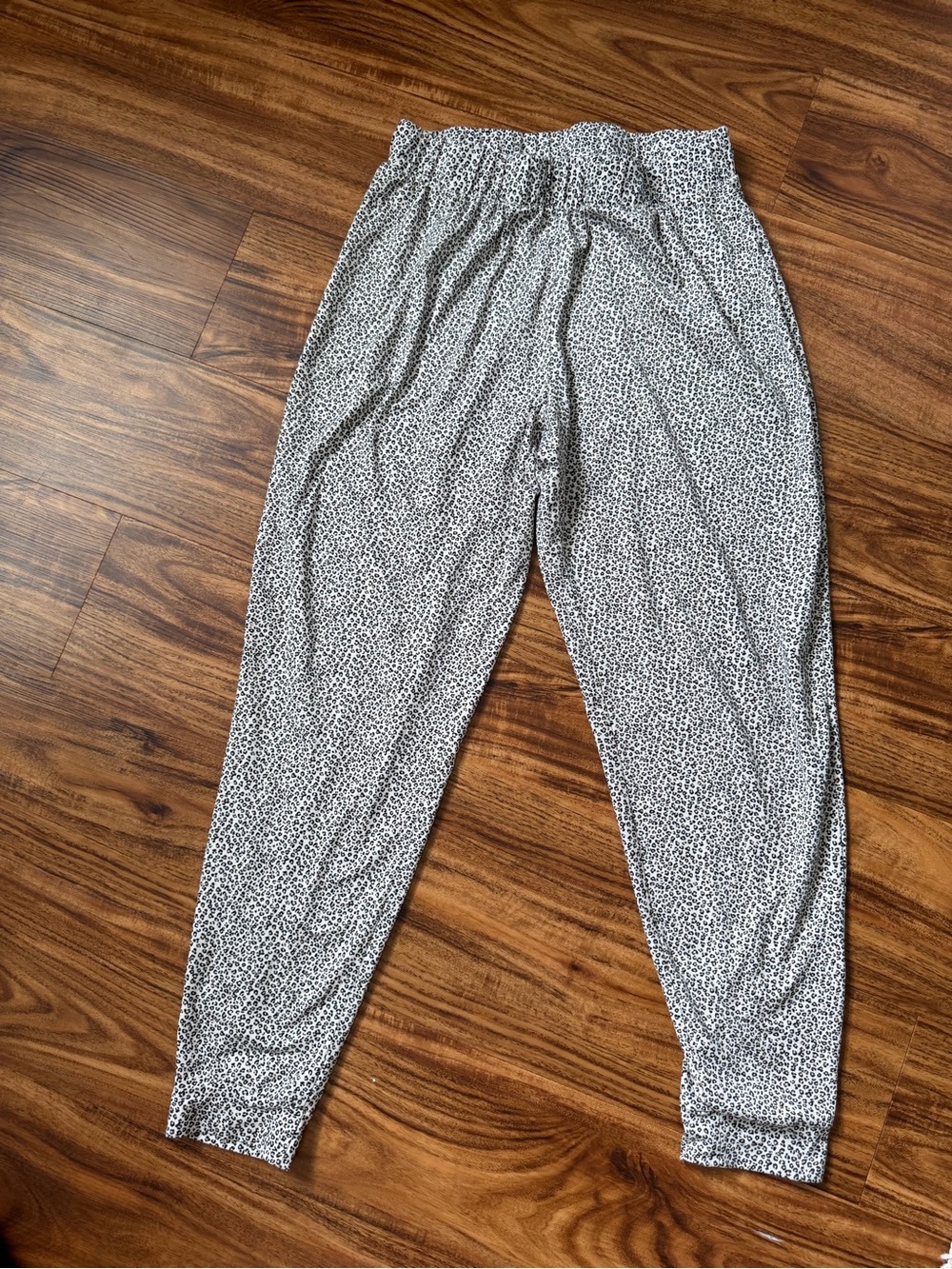Rae Dunn Black & White Dotted Jogger Pants
